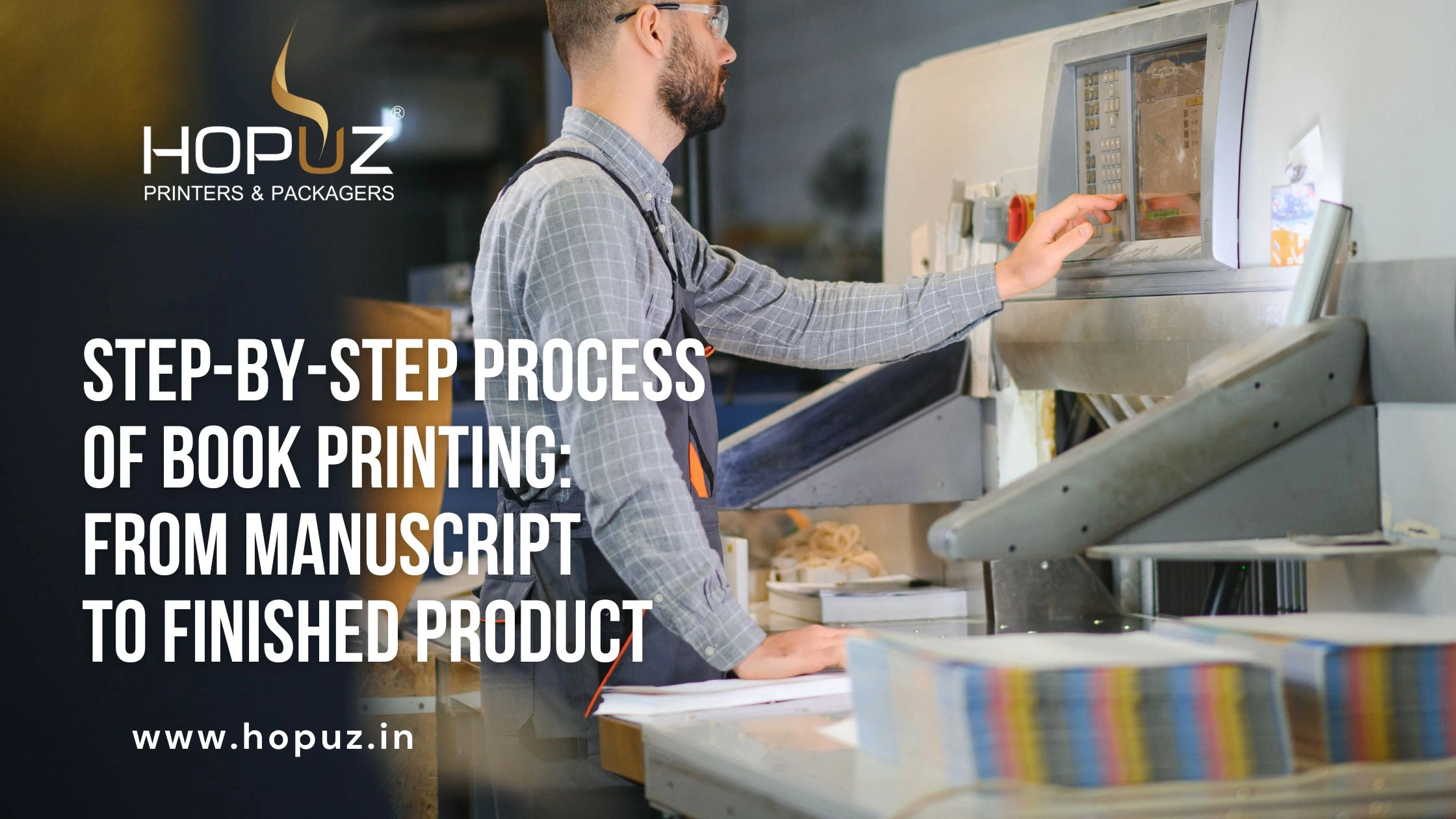 Step by step process of book printing