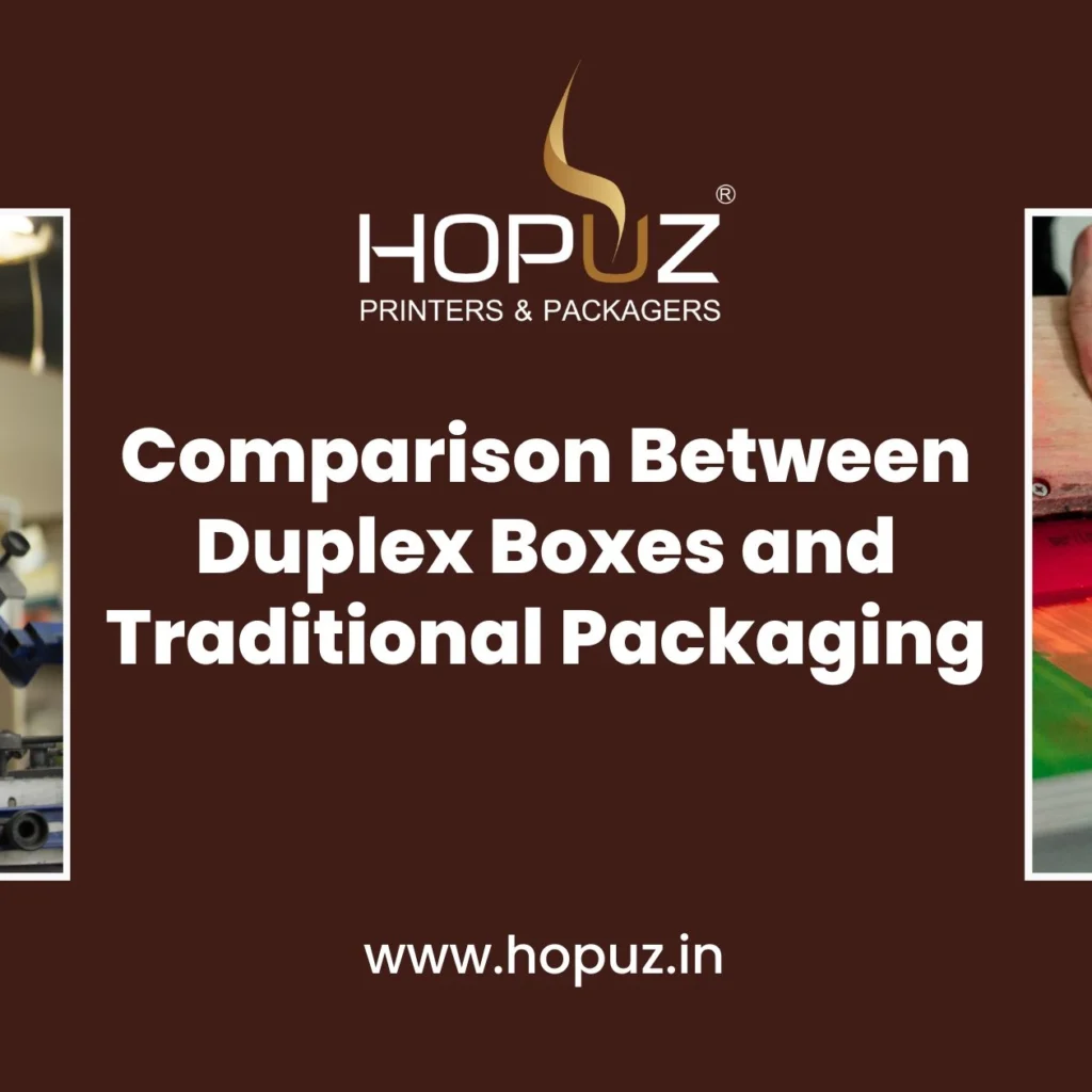 Comparison between duplex boxes and traditional packaging
