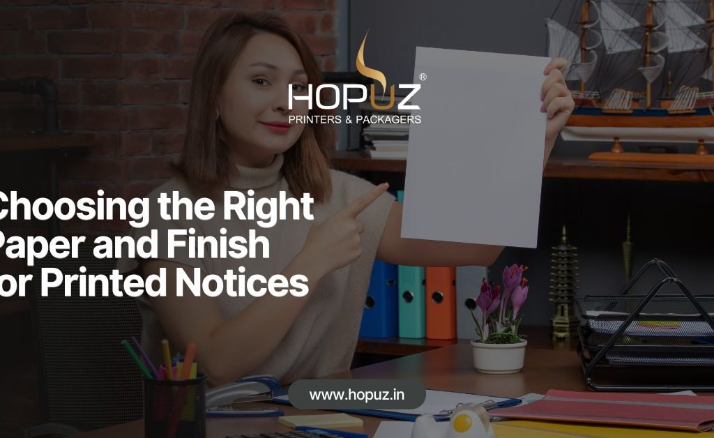 Choosing the Right Paper and Finish for Printed Notices