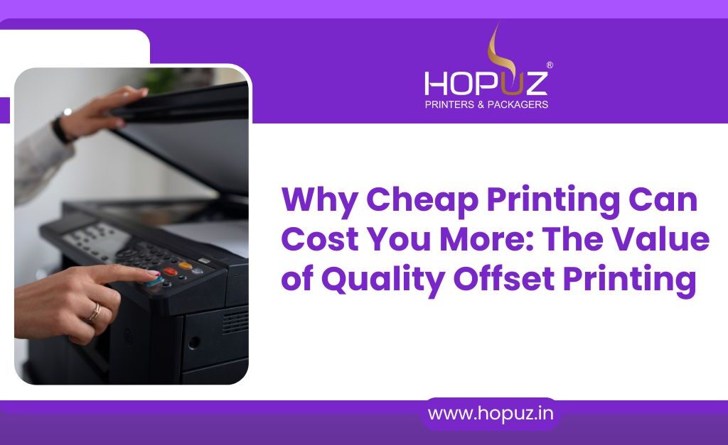 Why Cheap Printing Cost : Value of Quality Offset Printing