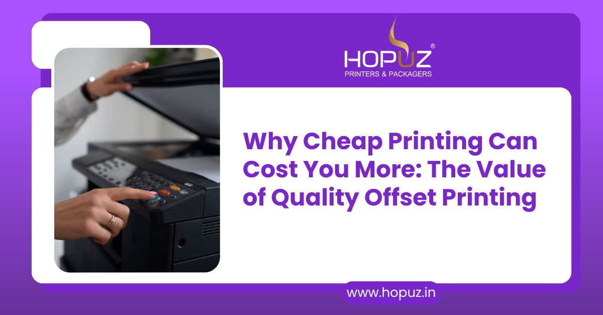 Why Cheap Printing Cost : Value of Quality Offset Printing