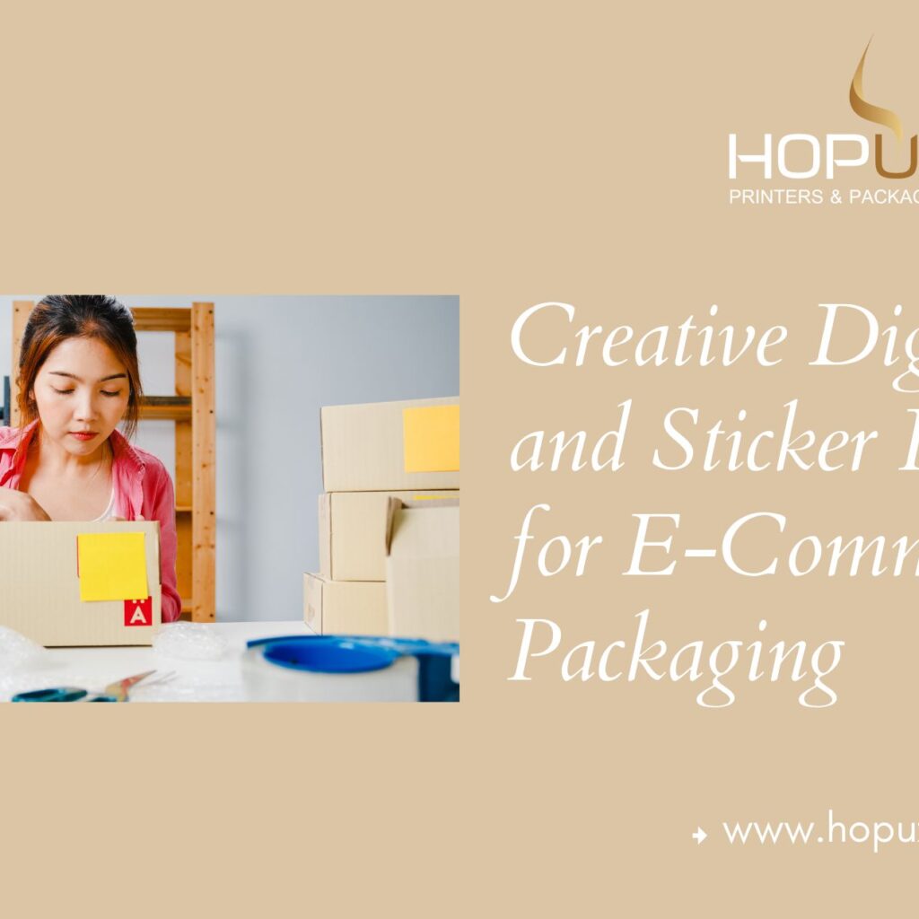 Creative Digital Label and Sticker Printing for E-Commerce Packaging