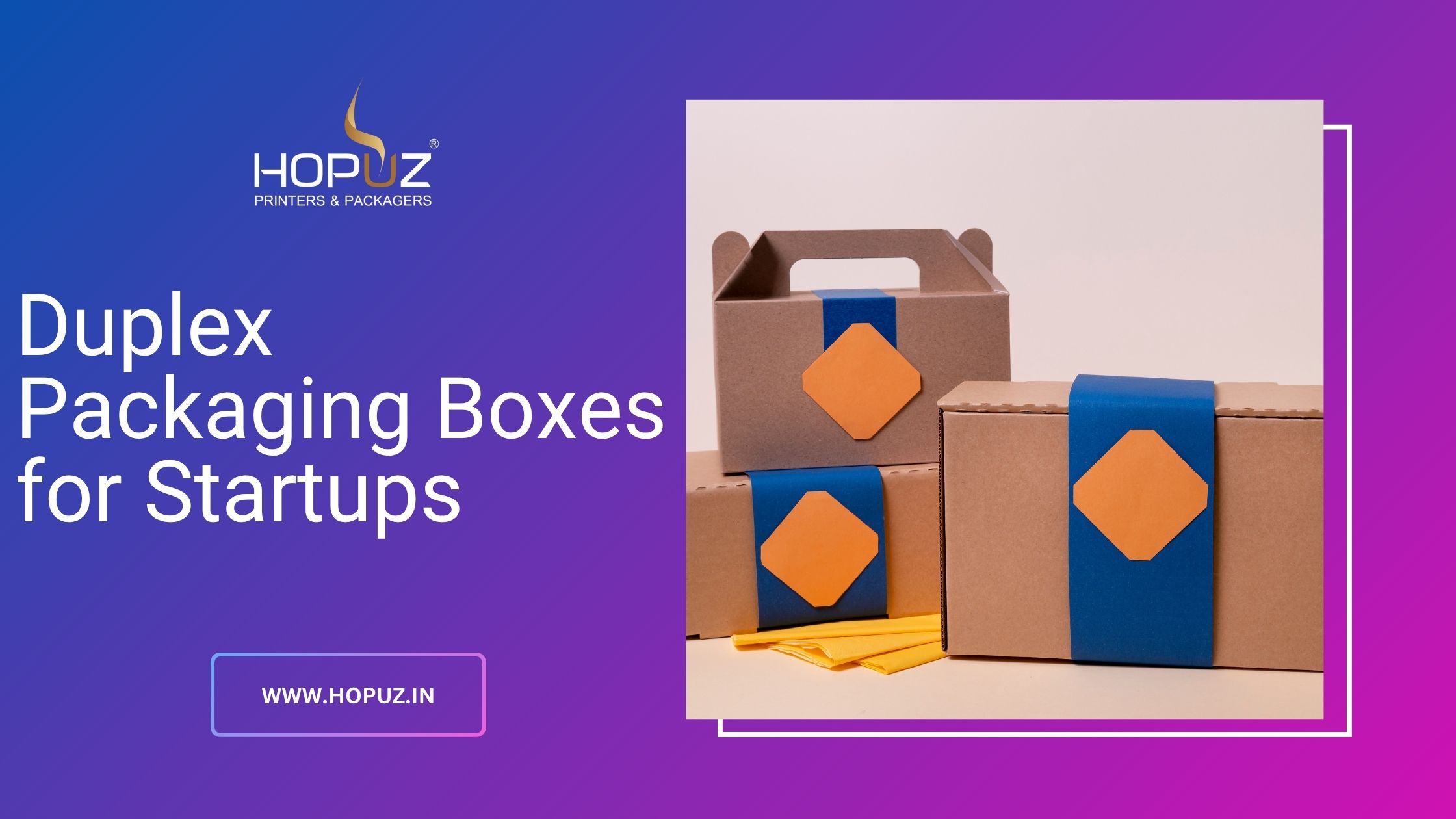 Duplex Packaging Boxes for Startups