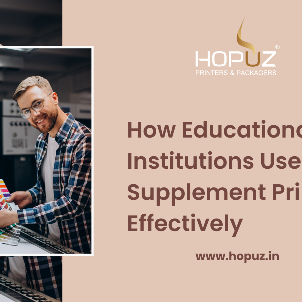 How Educational Institutions Use Supplement Printing Effectively