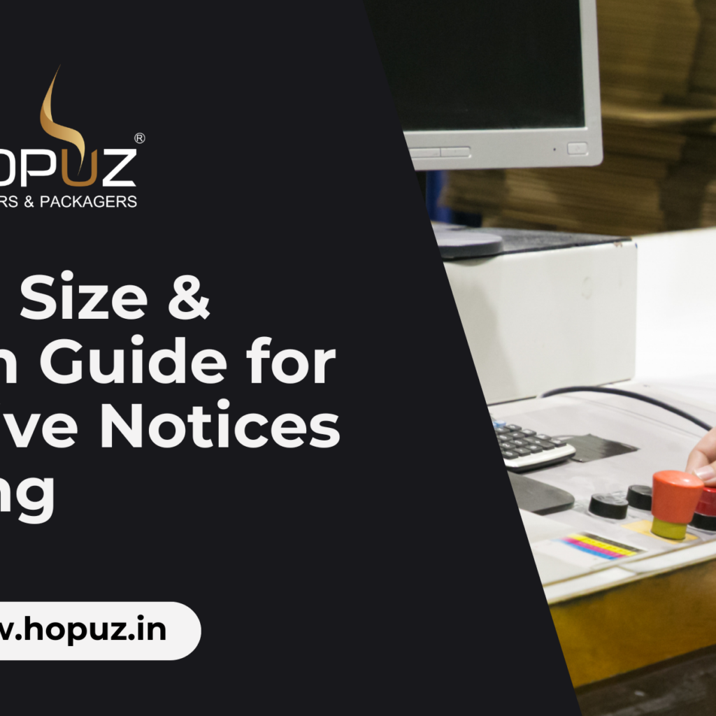 Paper, Size & Design Guide for Effective Notices Printing
